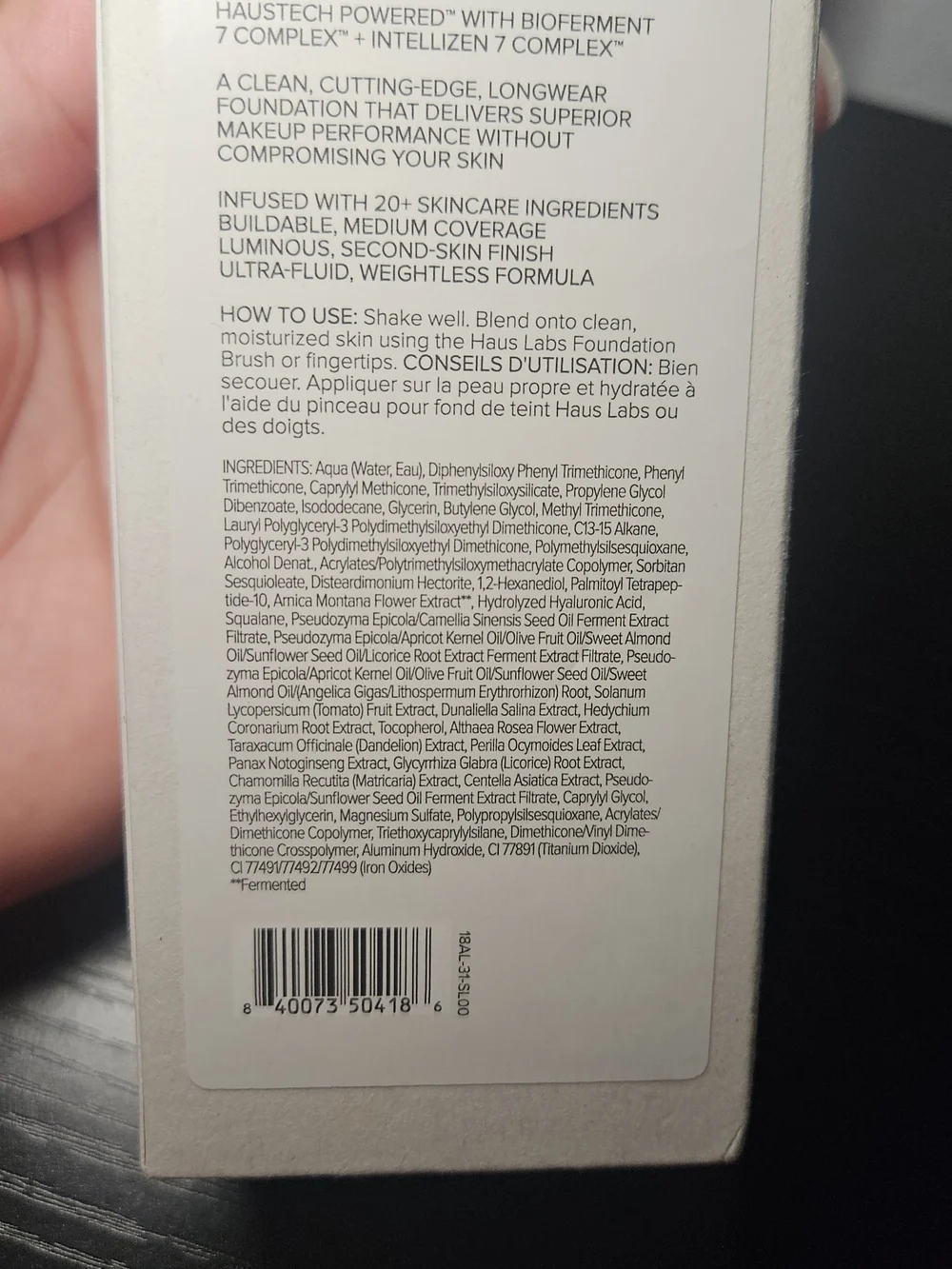 Haus Labs Triclone Skin Tech Foundation 250 light medium neutral NEW IN BOX